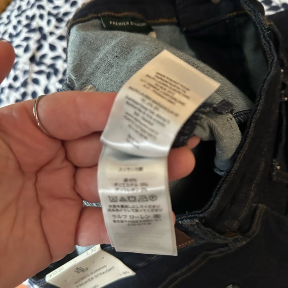 Lauren Ralph Lauren Mid-Rise Slimming Panels Premier Straight Jeans NWT 10/30 - Picture 12 of 16